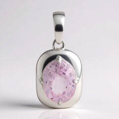 Ciondolo in argento con Kunzite