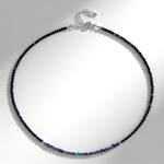 Collana in argento con Spinello Nero