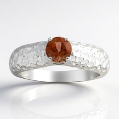 Anello in argento con Pietra del Sole dell'Oregon