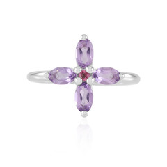 Lavendel-Amethyst-Silberring