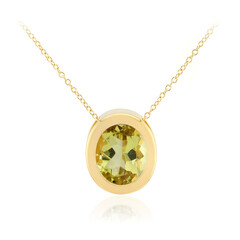 Collana in argento con Citrino Limone