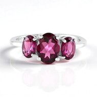 Anillo en plata con Rodolita Naktamunda