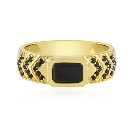 Bague en argent et Spinelle noir