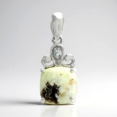 Ciondolo in argento con Magnesite