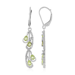 Boucles d'oreilles en argent et Péridot
