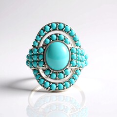 Anello in argento con Turchese Sleeping Beauty (Faszination Türkis)