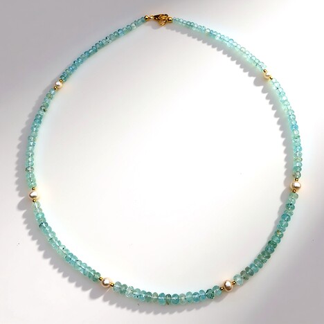 Collana in argento con Acquamarina Brasiliana