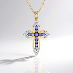 Collana in argento con Tanzanite