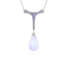 Collana in argento con Pietra di Luna Blu