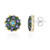Zilveren oorbellen met Paraiba Apatieten (Gems en Vogue)