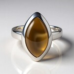 Anello in argento con Pietra Focaia (dagen)