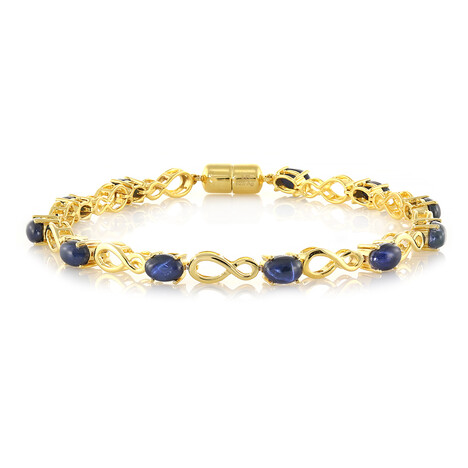 Blauer Stern-Saphir-Silberarmband