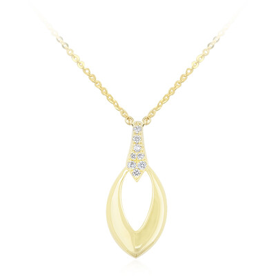 Lupenreiner (F) Brillant-Goldhalskette (LUCENT DIAMONDS)