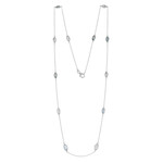 Collier en argent et Topaze bleu ciel