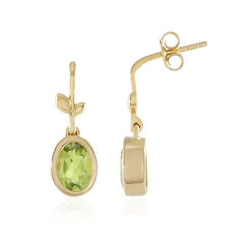 Peridot-Silberohrringe