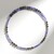 Collana rigida in acciaio con Tanzanite (Riya)