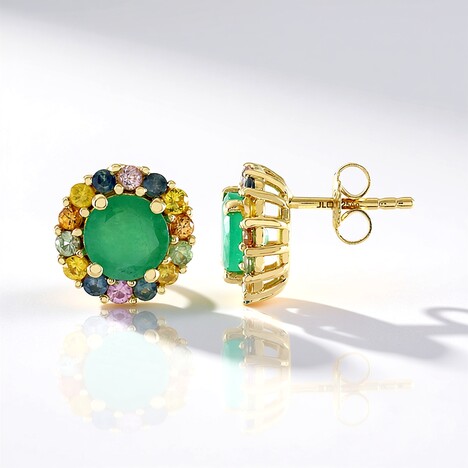 Orecchini in argento con Smeraldo Socoto