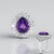 Anello in argento con Ametista del Marocco