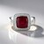 Anello in argento con Rubino del Madagascar (de Melo Essence)