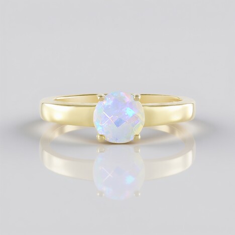 Anello in argento con Opale di Welo