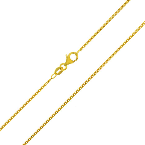 Silber-Panzerkette - 2,7 g - 50 cm - vergoldet