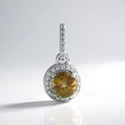 Ciondolo in argento con Tanzanite Gialla (non riscaldata)