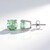 Orecchini in argento con Fluorite Verde