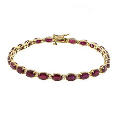 Bracelet en or et Rubis AAA du Mozambique (CIRARI)