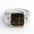 Anello in argento con Quarzo Fumè