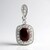Pendentif en argent et Œil-de-tigre rouge