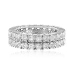 Bague en argent et Topaze blanche