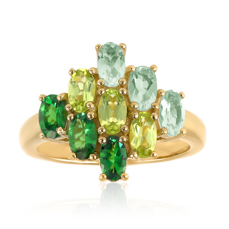 Anillo en plata con Tsavorita