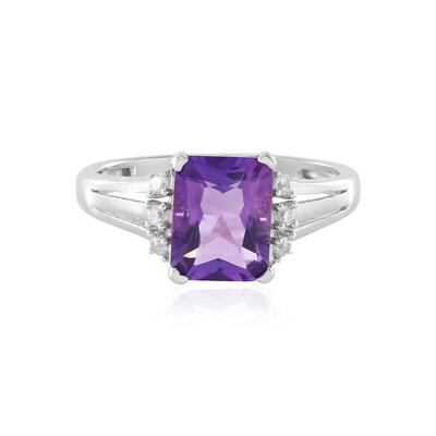 Anello in argento con Ametista Uruguay