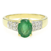 Bague en argent et Emeraude de Bahia