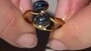 Anillo en plata con Zafiro estrella azul