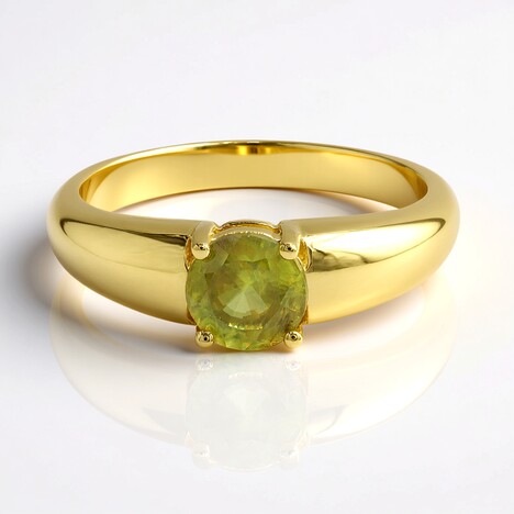 Anello in oro con Sfene