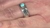 Anillo en plata con Turquesa azul del Mohave Kingman (Jones Lee)