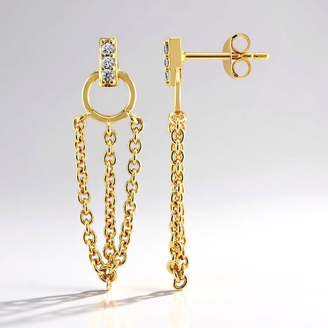 Orecchini in argento con Zircone