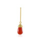 Zilveren hanger met een Rode onyx (MONOSONO COLLECTION)