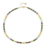 Zilveren halsketting met Braziliaanse Aquamarijnen (Riya)