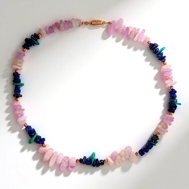 Collana in argento con Lapislazzuli (Adela Silber)