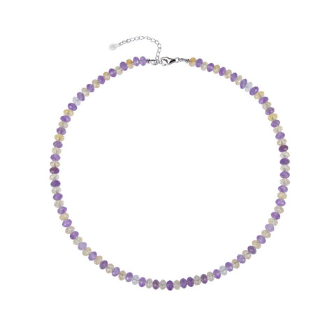 Ametrin-Silberhalskette