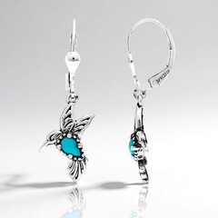 Orecchini in argento con Turchese Sleeping Beauty