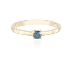 Gouden ring met een I2 Blauwe Diamant (SUHANA)