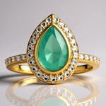 Anello in oro con Opale Paraiba (AMAYANI)