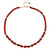 Red Onyx Silver Necklace