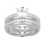 Weißer Topas-Silberringe