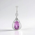 Ciondolo in argento con Kunzite