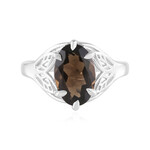 Anillo en plata con Cuarzo ahumado