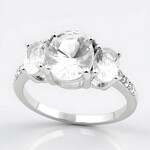 Anello in argento con Danburite